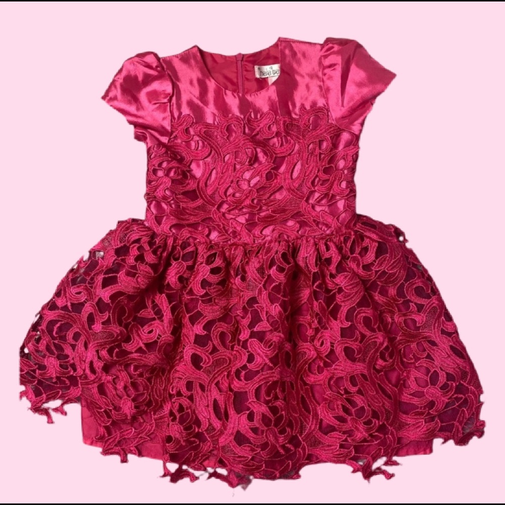 COPY - Formal Pink/fuschia lace dress 4T